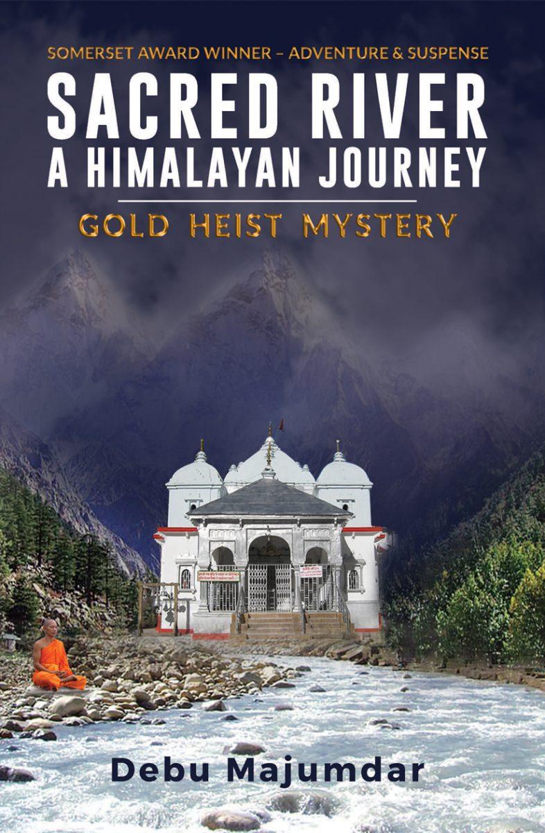 The front cover of the novel Sacred River: A Himalayan Journey